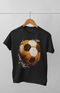 Men’s Round Neck Half Sleeve Soccer - S / Black